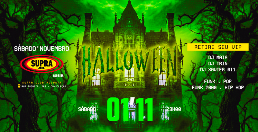 Supra Augusta | Halloween | Sábado 01/11