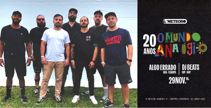 20 anos de O Mundo Analógico no Meteoro Estúdio