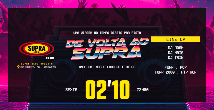 Supra Augusta | De volta ao Supra | Sexta 02/10