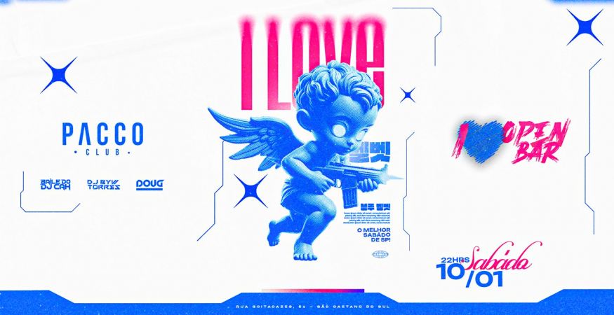 I LOVE OPEN BAR | SÁBADO 10.01 | PACCO CLUB