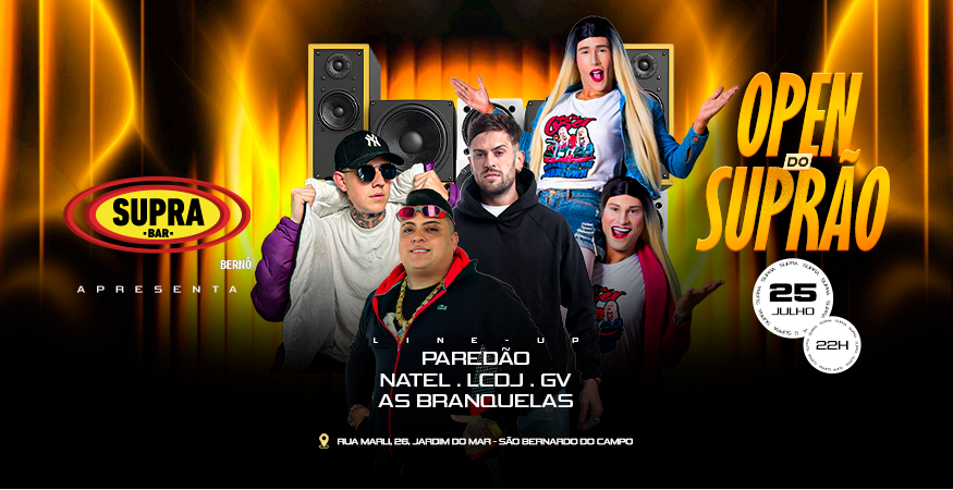 Supra Berno | OPEN BAR | Sábado 25/07