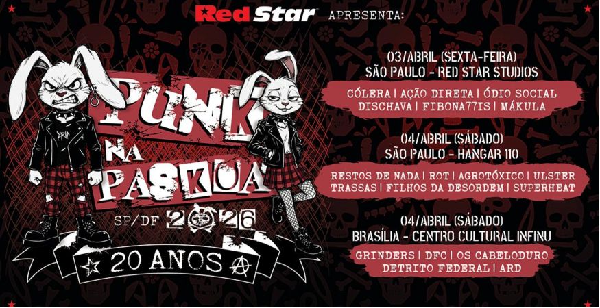 PUNK NA PÁSKOA – 20 ANOS – SP/DF 2026