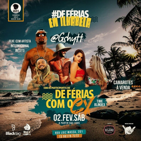 DeFérias em IlhaBela com os participantes do De férias com ex Brasil