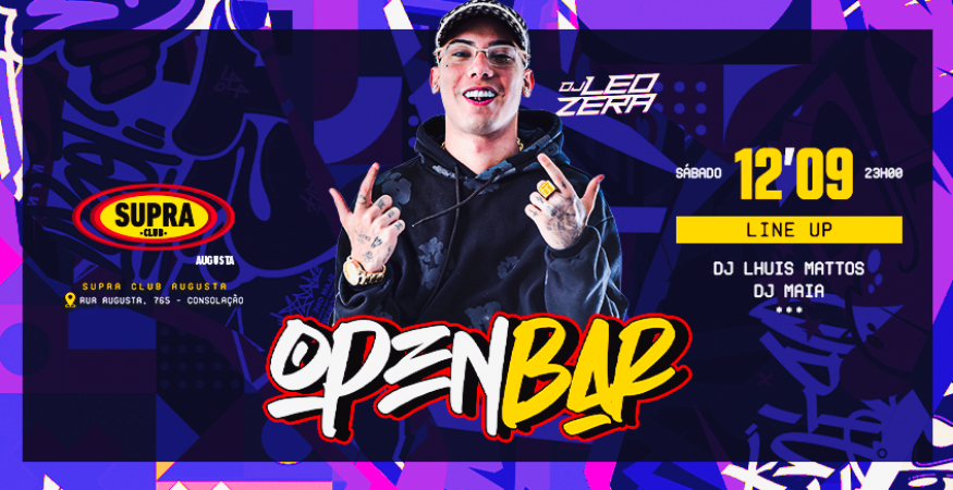 Supra Augusta | OPEN BAR + LEOZERA | Sábado 12/09