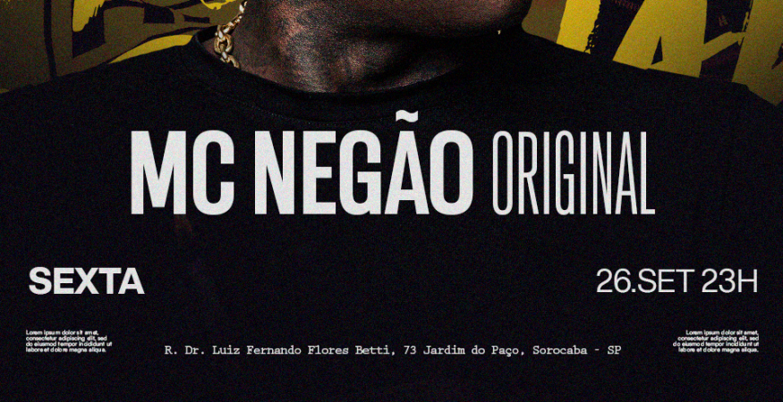 MC NEGÃO ORIGINAL | OPEN BAR