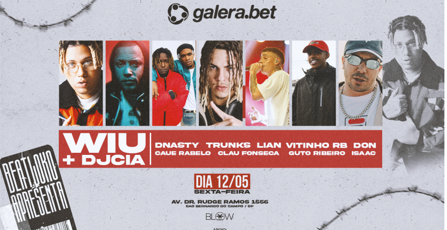 Beatloko apresenta: WIU E DJ CIA na Blow