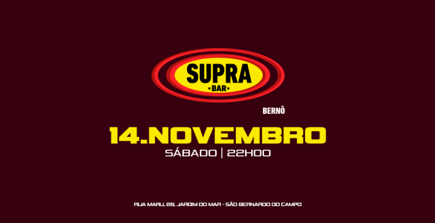 Supra Berno | METO FANTASY + OPEN BAR | Sábado 14/11