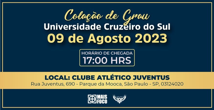 Colaçao de Grau Cruzeiro do Sul 09/08/2023