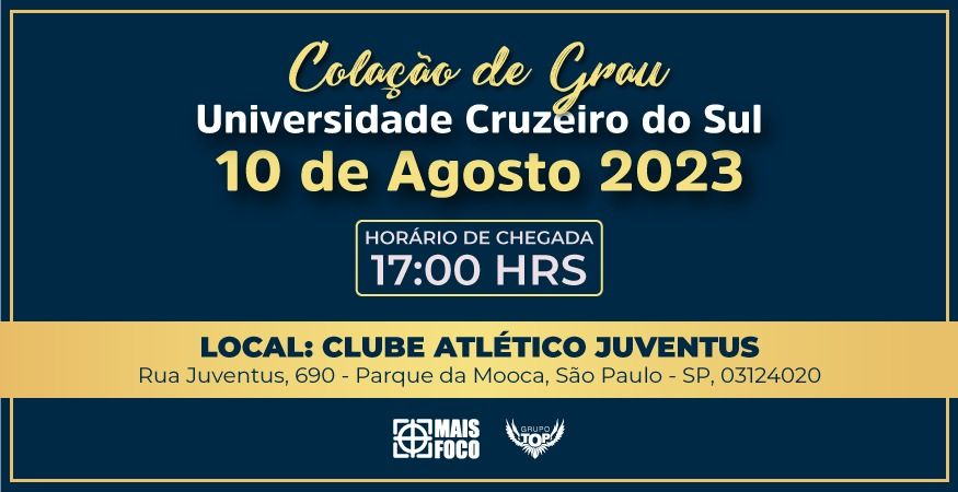Colaçao de Grau Cruzeiro do Sul 10/08/2023