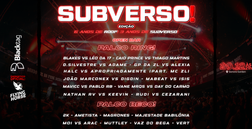 SUBVERSO ROOF❗3 ANOS