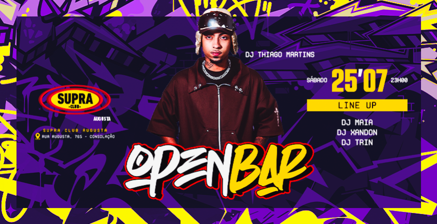 Supra Augusta | OPEN BAR | Sábado 25/07
