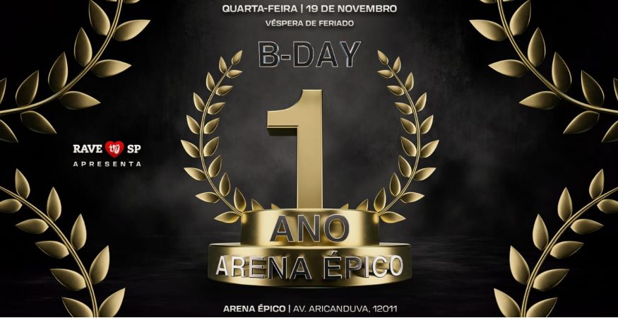 BDAY 1 ANO DE ARENA ÉPICO