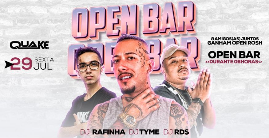 SEXTOU!! | +6H DE OPEN BAR - Lounge Quake