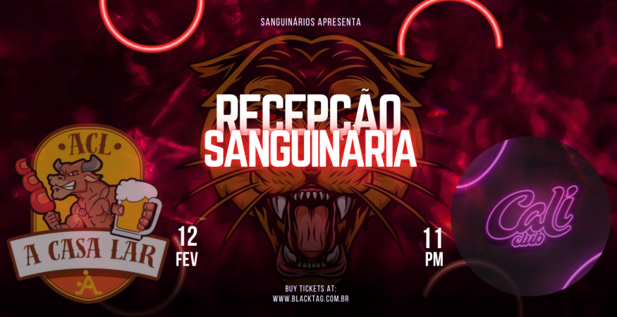 Recepção Sanguinária | 3ª Edição