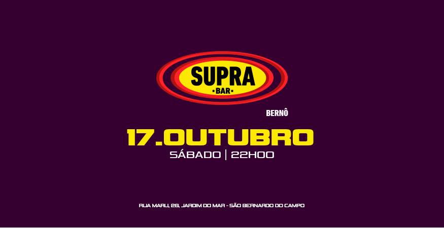 Supra Berno | Hard Supra | Sábado 17/10