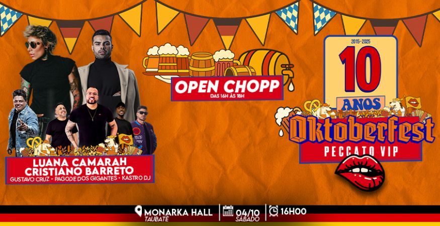Peccato VIP 10 Anos - Oktoberfest