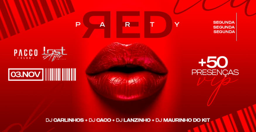 SEGUNDA DO PATRÃO | RED FEST | PACCO CLUB