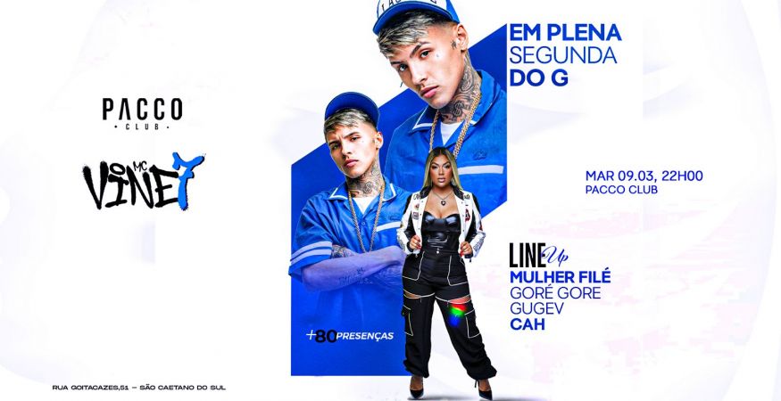 MC VINE7 | PISTA OPEN BAR| SEGUNDA | PACCO CLUB