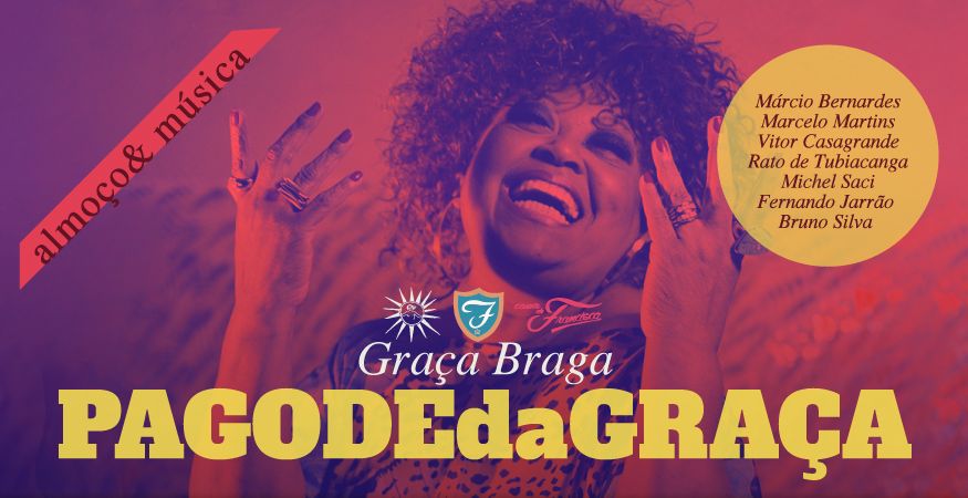 15h às 17h30 - DOM 24/04 - ALMOÇO &amp; MÚSICA - "Pagode da Graça"