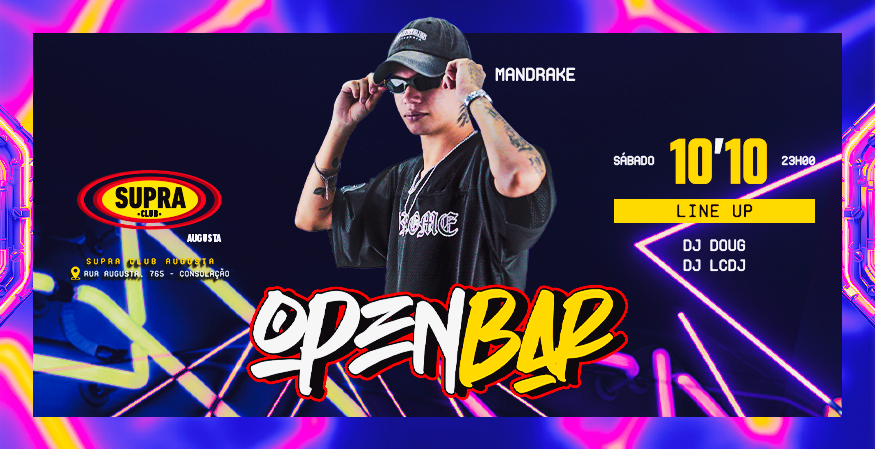 Supra Augusta | OPEN BAR + DJ MANDRAKE | Sábado 10/10