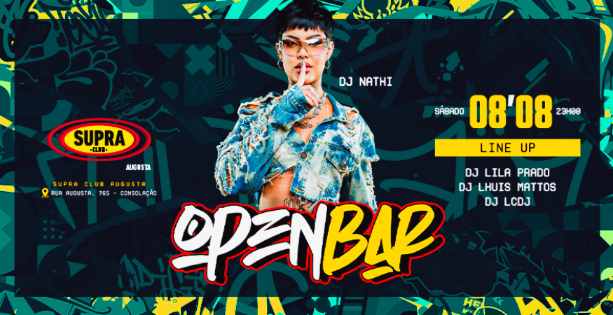 Supra Augusta | OPEN BAR + DJ NATHI | Sábado 08/08