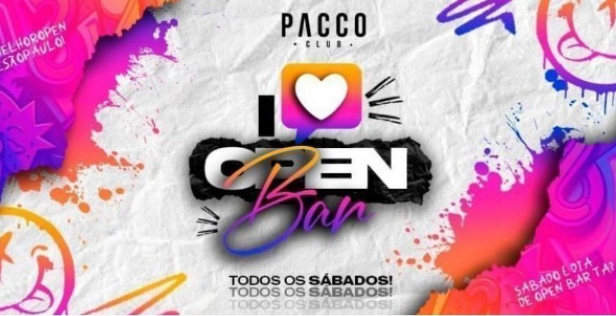 I LOVE OPEN BAR | SÁBADO 11.04| PACCO CLUB