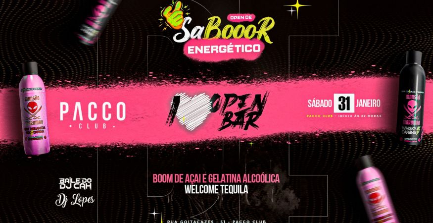 I LOVE OPEN BAR | SÁBADO 31.01 | PACCO CLUB