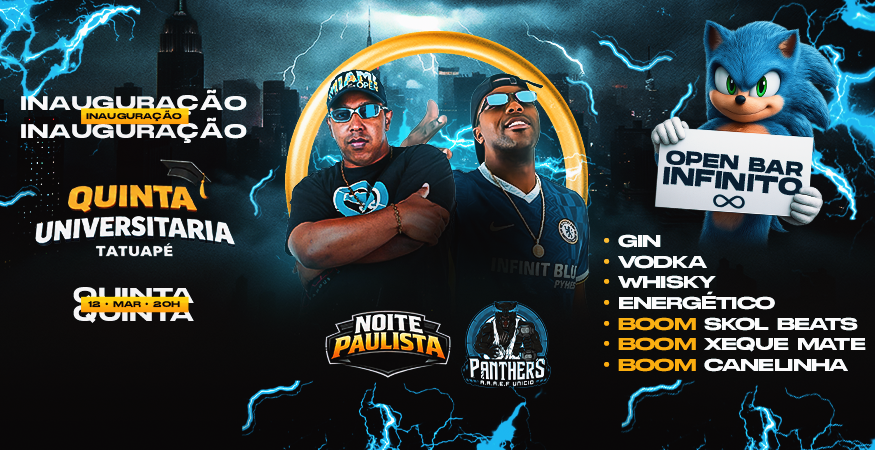 QUINTA UNIVERSITÁRIA TATUAPÉ - OPEN BAR INFINITO