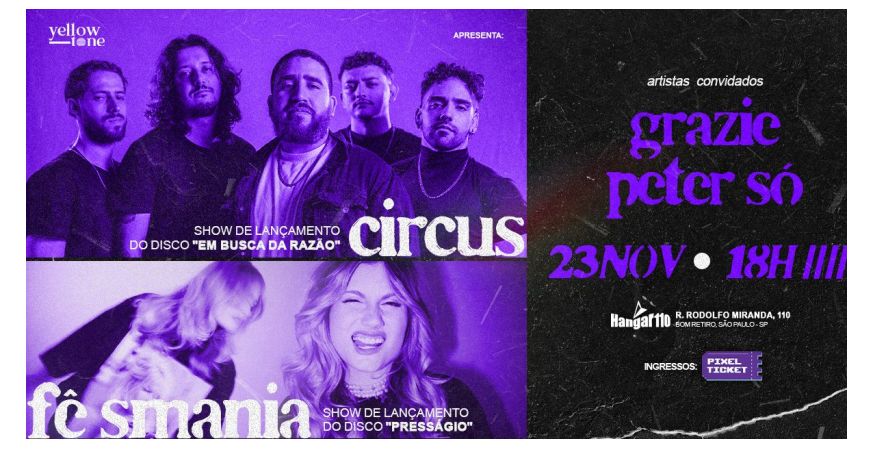 CIRCUS + FÊ SMANIA + GRAZIE + PETER SÓ