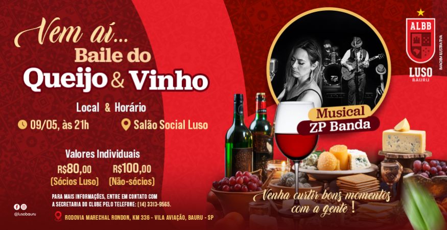 BAILE QUEIJO E VINHO 2026