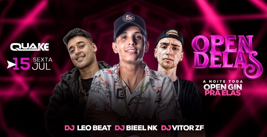 OPEN DELAS | +6h de Open Bar Grátis - Lounge Quake