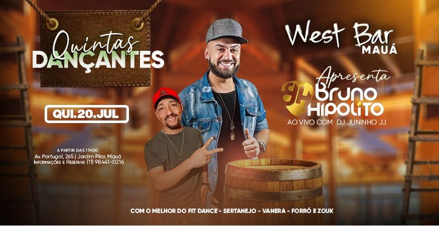 Bruno Hipólito na West Bar Mauá