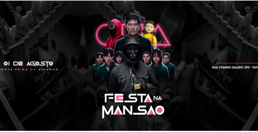 ROUND 6 na MANSÃO | 5H OPEN BAR + ATRAÇÃO SURPRESA